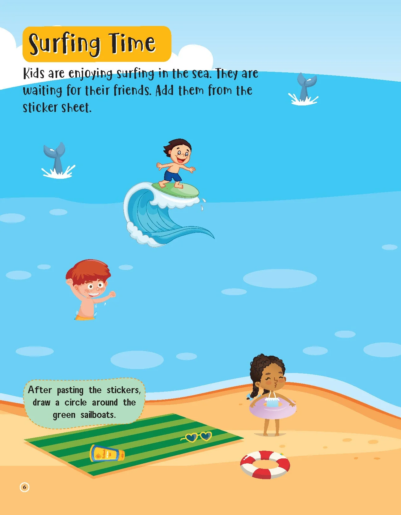 555 Stickers, Sea, Sun and Play Activity & Colouring Book - Image 8