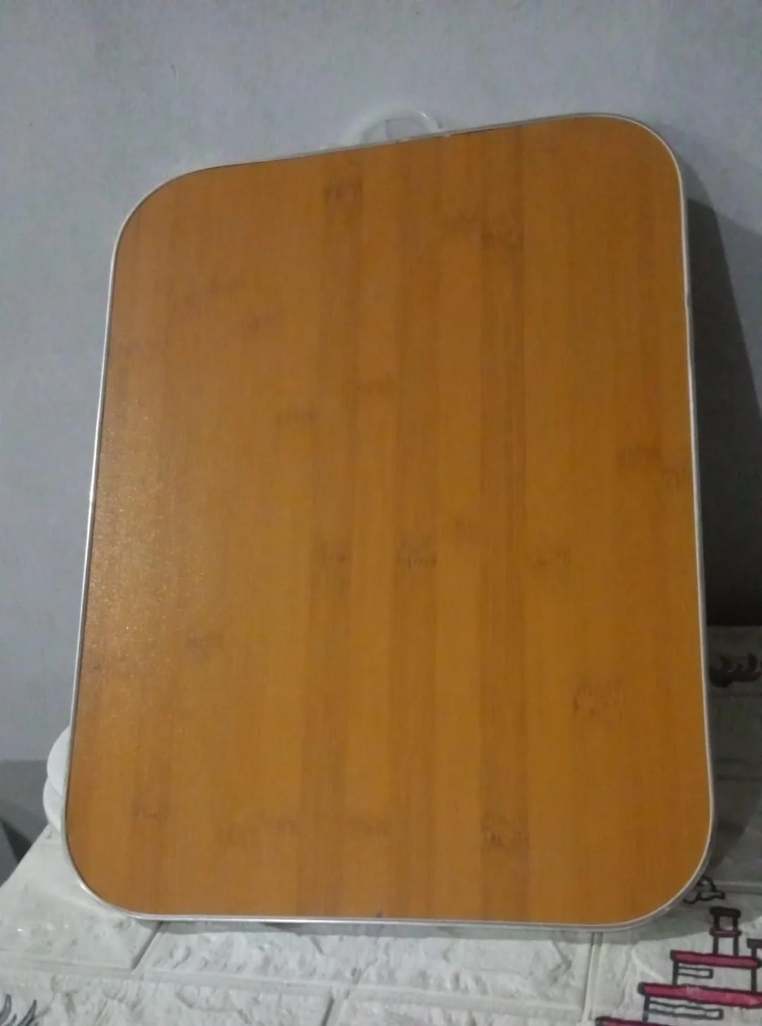5793 Wooden Chopping Board Big Size Kitchen Chopping Board Household Cutting Board Knife Board Vegetable Cutting and Fruit Multi-purpose Steel Vs Wooden Sticky Board Cutting board For Kitchen Use - Image 8