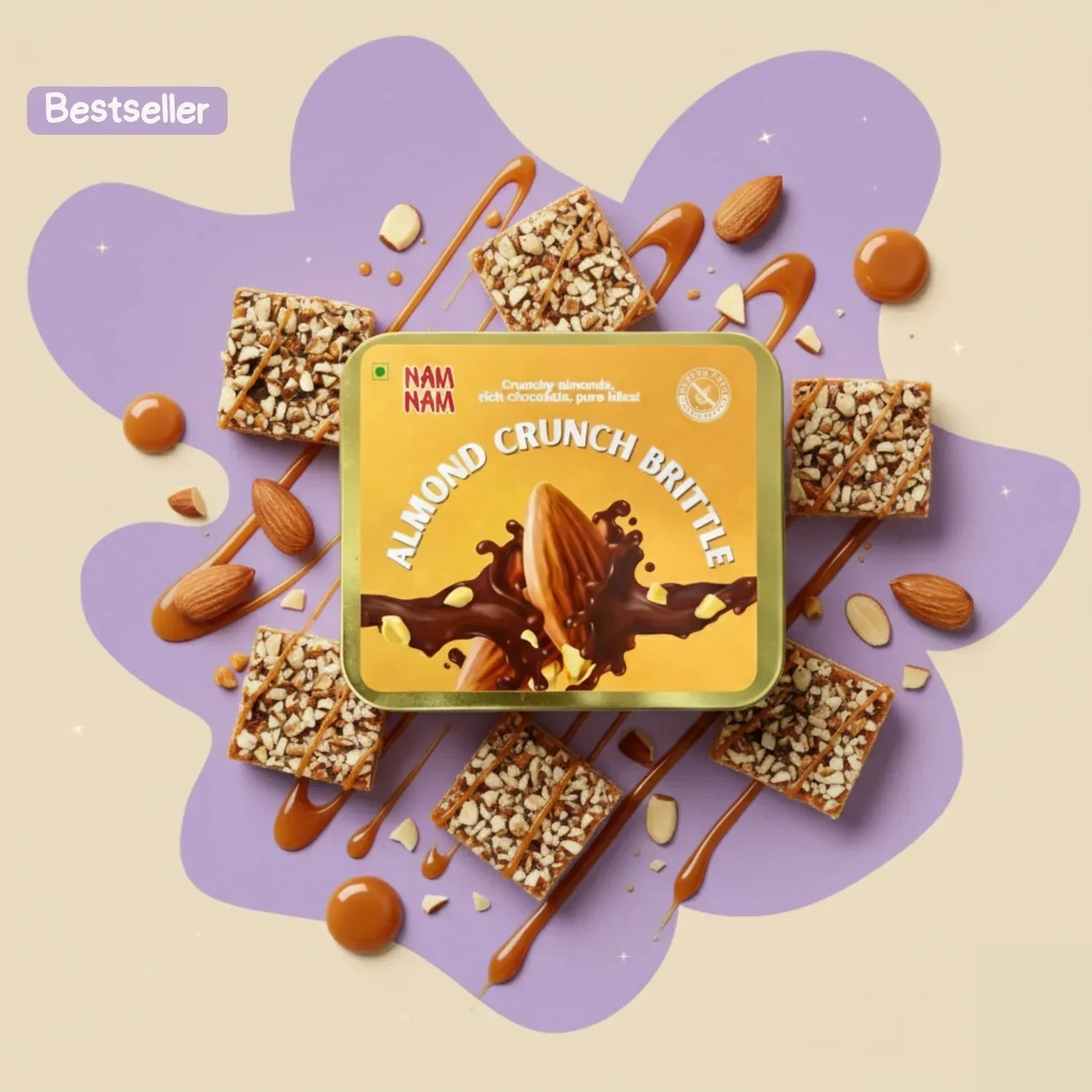 60% Almond Crunch Brittle -Dipped in Belgian Couverture - Image 12
