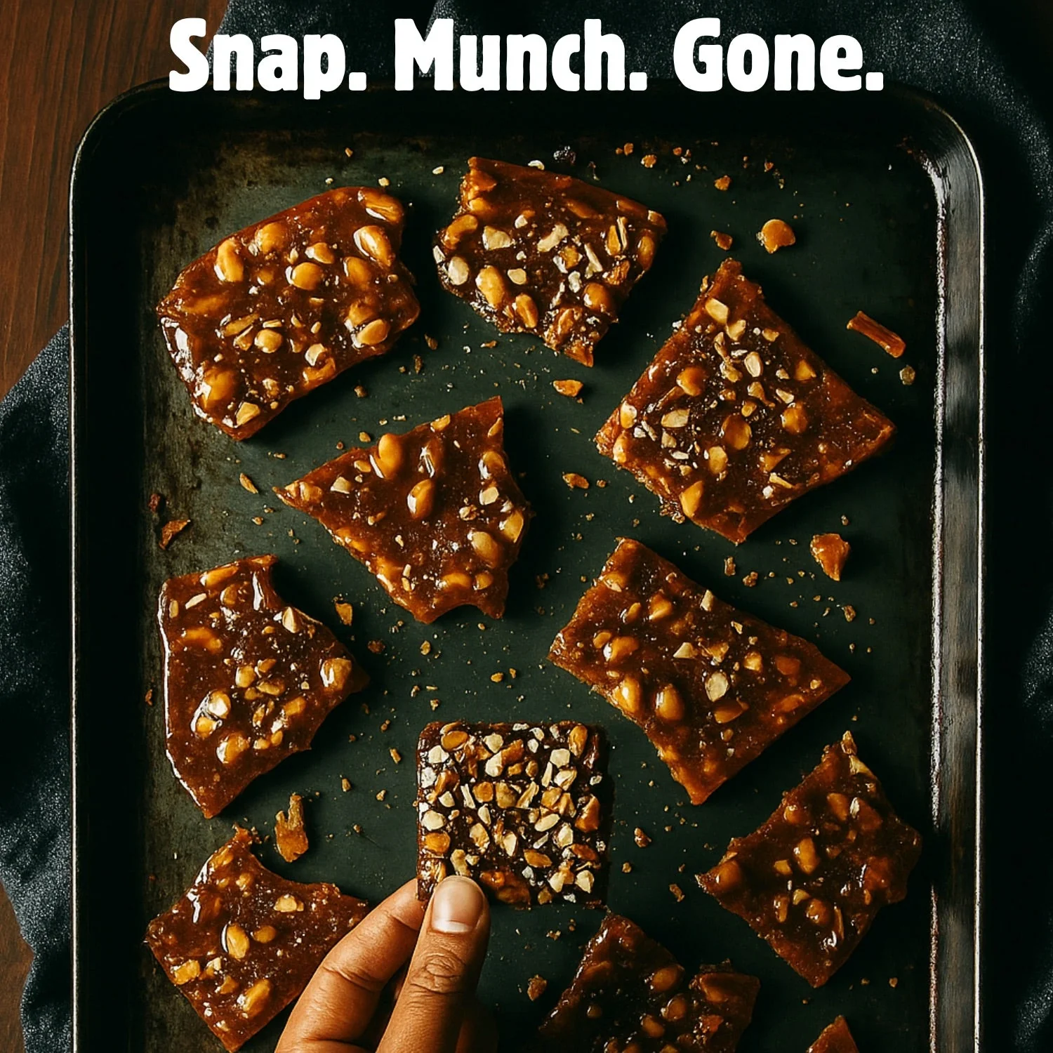 60% Roasted Almond Crunch Brittle (Trial Pack)-Dipped in Belgian Couverture - Image 5