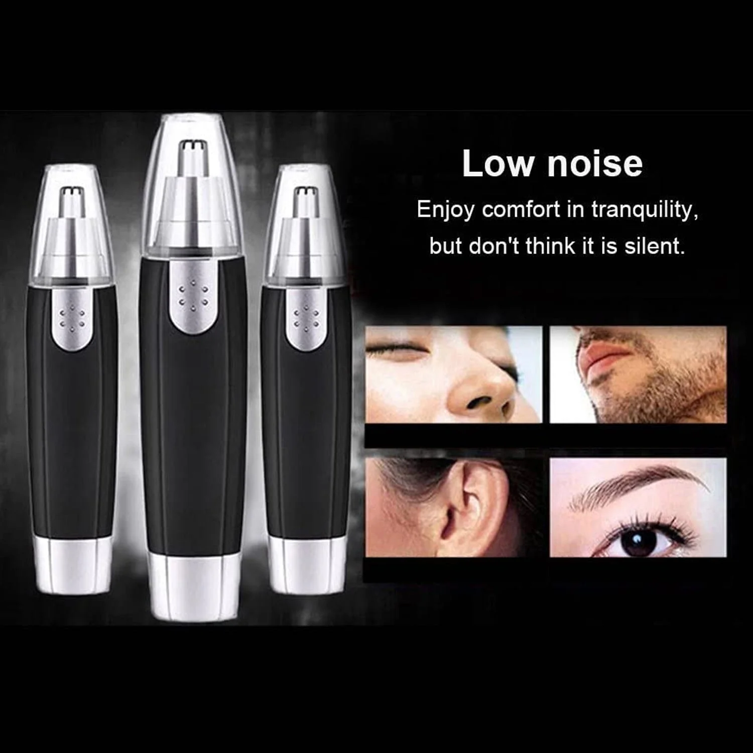 Sharp New Ear and Nose Hair Trimmer Professional Heavy Duty Steel Nose Clipper Battery-Operated. - Image 6