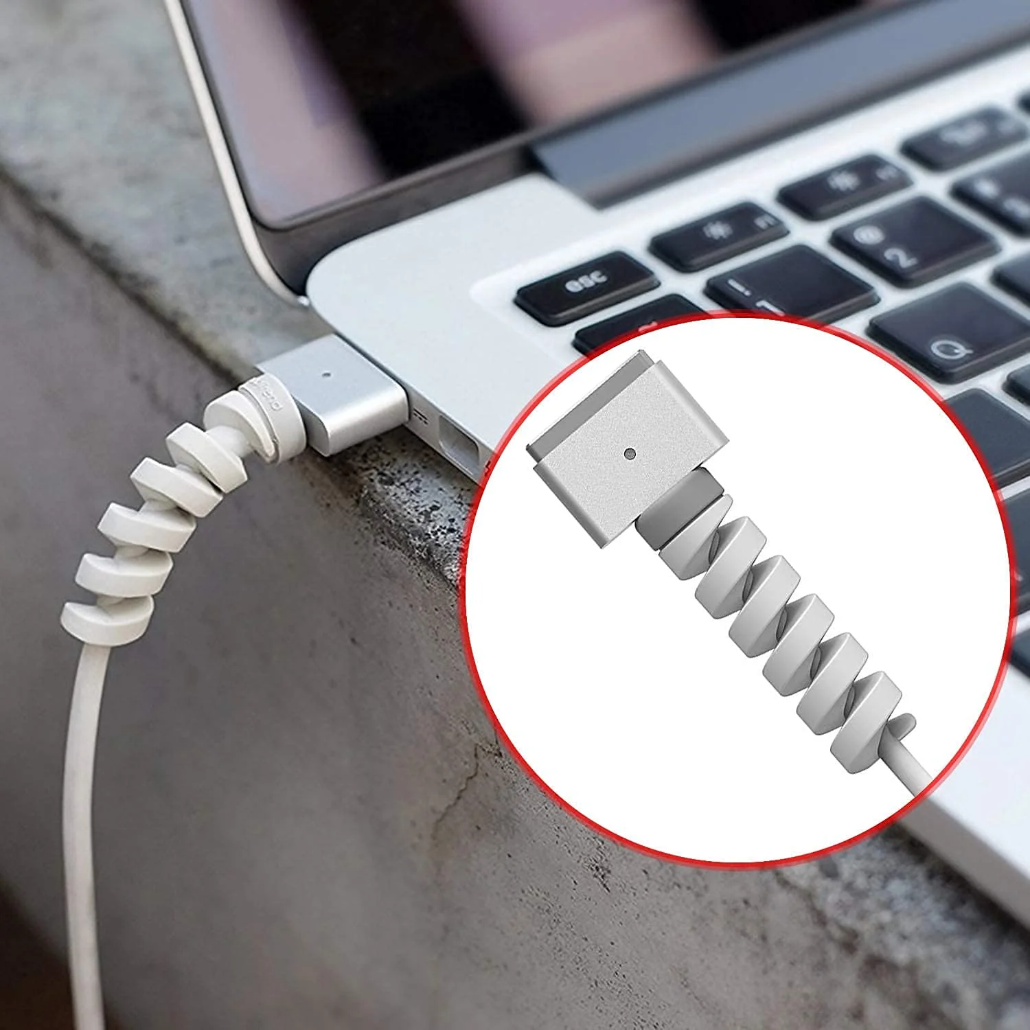 Spiral Charger Spring Cable Protector Data Cable Saver - Image 6