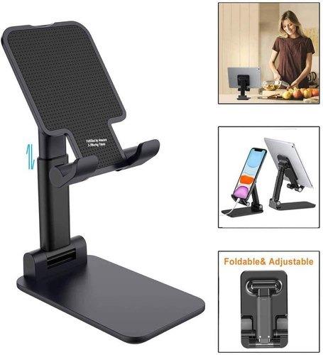 Foldable Mobile Stand with Angle Adjustable Desktop Table Mobile Holder - Image 5