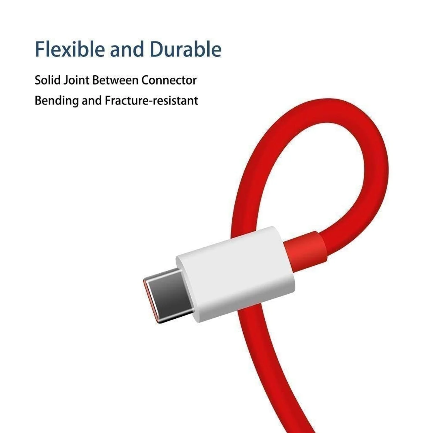 Unique Type C Dash Charging USB Data Cable | Fast Charging Cable | Data Transfer Cable For All C Type Mobile Use 1 Meter ( RED ) - Image 9