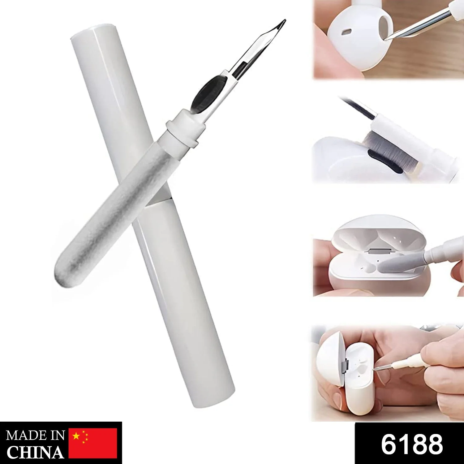 In 1 Earbuds Cleaning Pen For Cleaning Of Ear Buds And Ear Phones Easily Without Having Any Damage. - Image 2