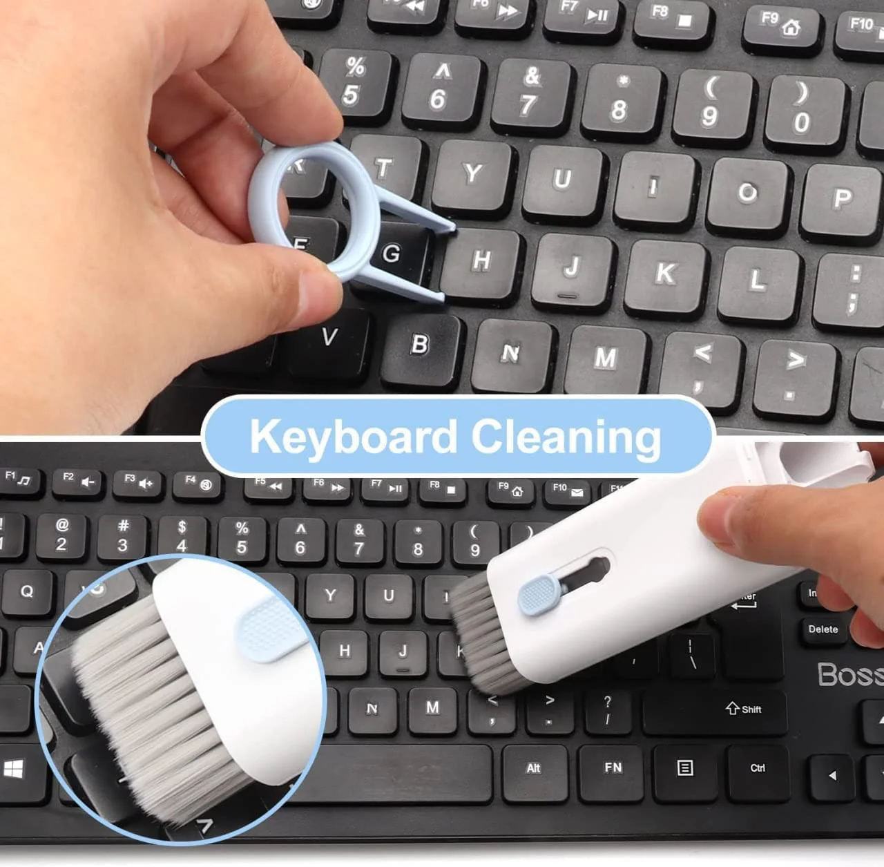 in 1 Electronic Cleaner kit, Cleaning Kit for Monitor Keyboard Airpods, Screen Dust Brush Including Soft Sweep, Swipe, Airpod Cleaner Pen, Key Puller and Spray Bottle - Image 6