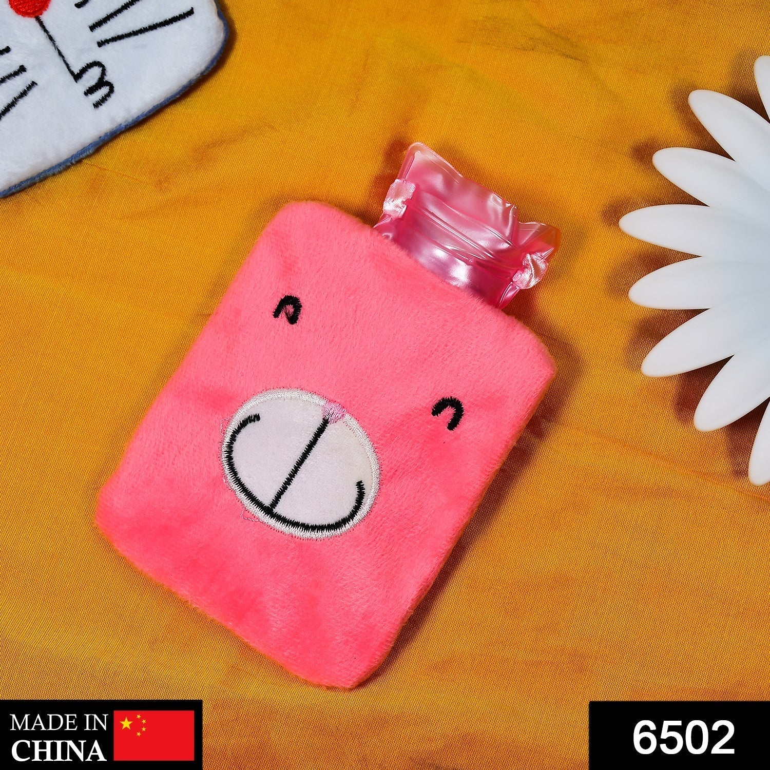 6502 Pink small Hot Water Bag with Cover for Pain Relief, Neck, Shoulder Pain and Hand, Feet Warmer, Menstrual Cramps. - Image 2