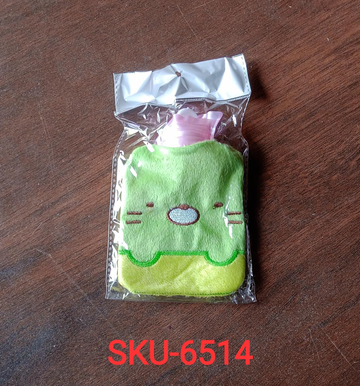6514 Green Kitty small Hot Water Bag with Cover for Pain Relief, Neck, Shoulder Pain and Hand, Feet Warmer, Menstrual Cramps. - Image 8