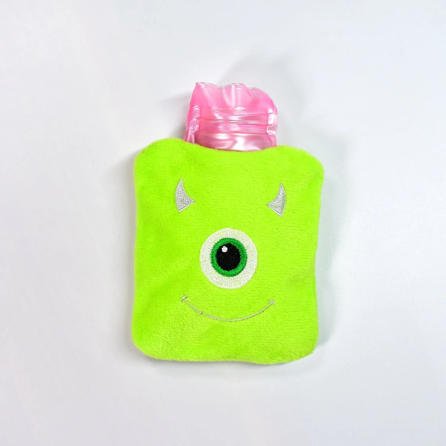 6519 Green one eye monster print small Hot Water Bag with Cover for Pain Relief, Neck, Shoulder Pain and Hand, Feet Warmer, Menstrual Cramps. - Image 4