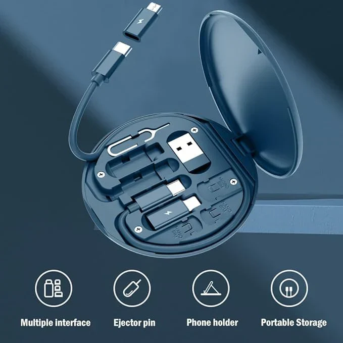 8-in-1 Fast Charging Cable Kit -USB-C, Lightning & Micro USB - ZOM - Image 7