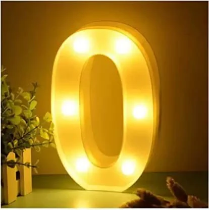 9 Inch Led Marquee Number Light Sign (Number 0) - Image 2