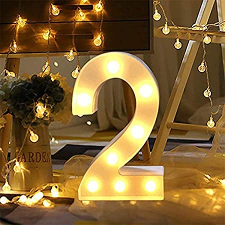 9 Inch Led Marquee Number Light Sign (Number 2) - Image 4