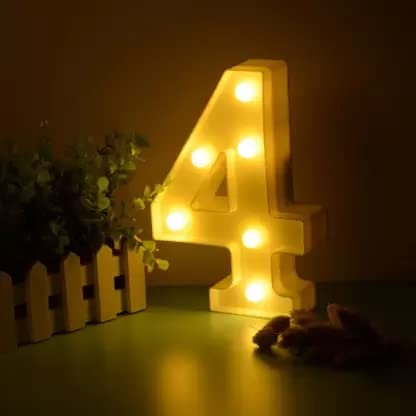 9 Inch Led Marquee Number Light Sign (Number 4) - Image 3