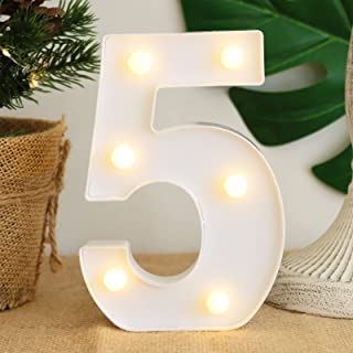 9 Inch Led Marquee Number Light Sign (Number 5) - Image 4
