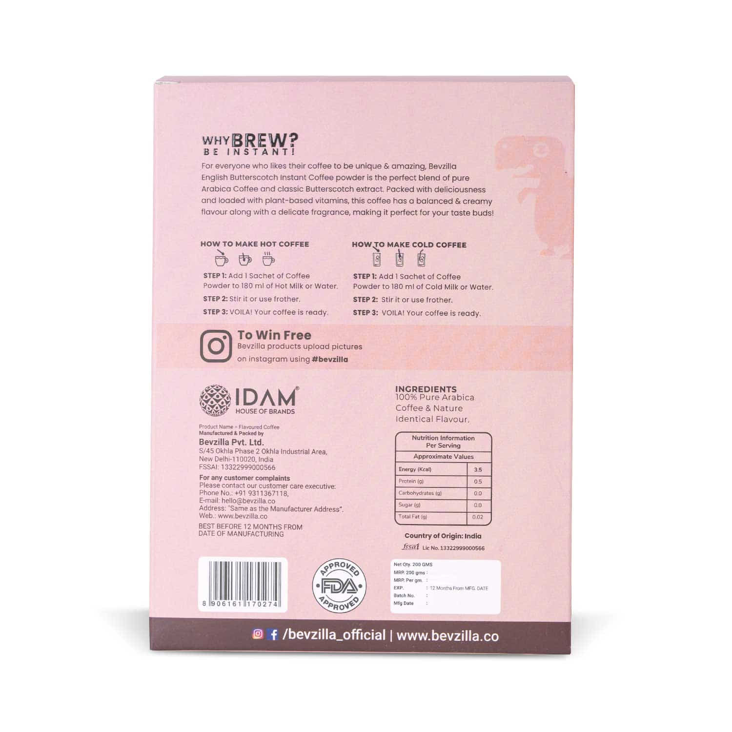 96 Butterscotch Coffee Sachets Box (Free Coffee Sachet Inside) - Image 7