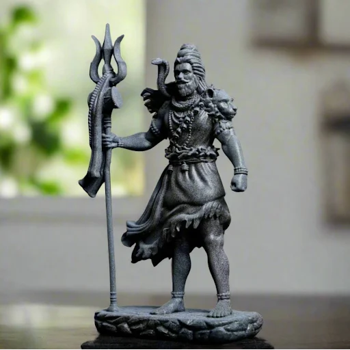 Aadhyatmik Black Shiv Ji Standing Murti - Image 4
