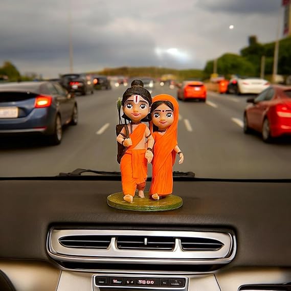Aadhyatmik Sita Ram Bal Murti For Car Dashboard - Image 4