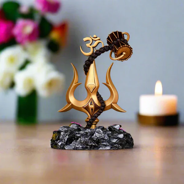 Aadhyatmik Trishul with Damru Car Dashboard - Image 3