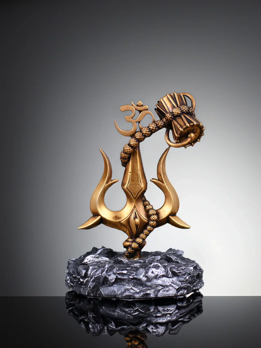Aadhyatmik Trishul with Damru Car Dashboard - Image 5