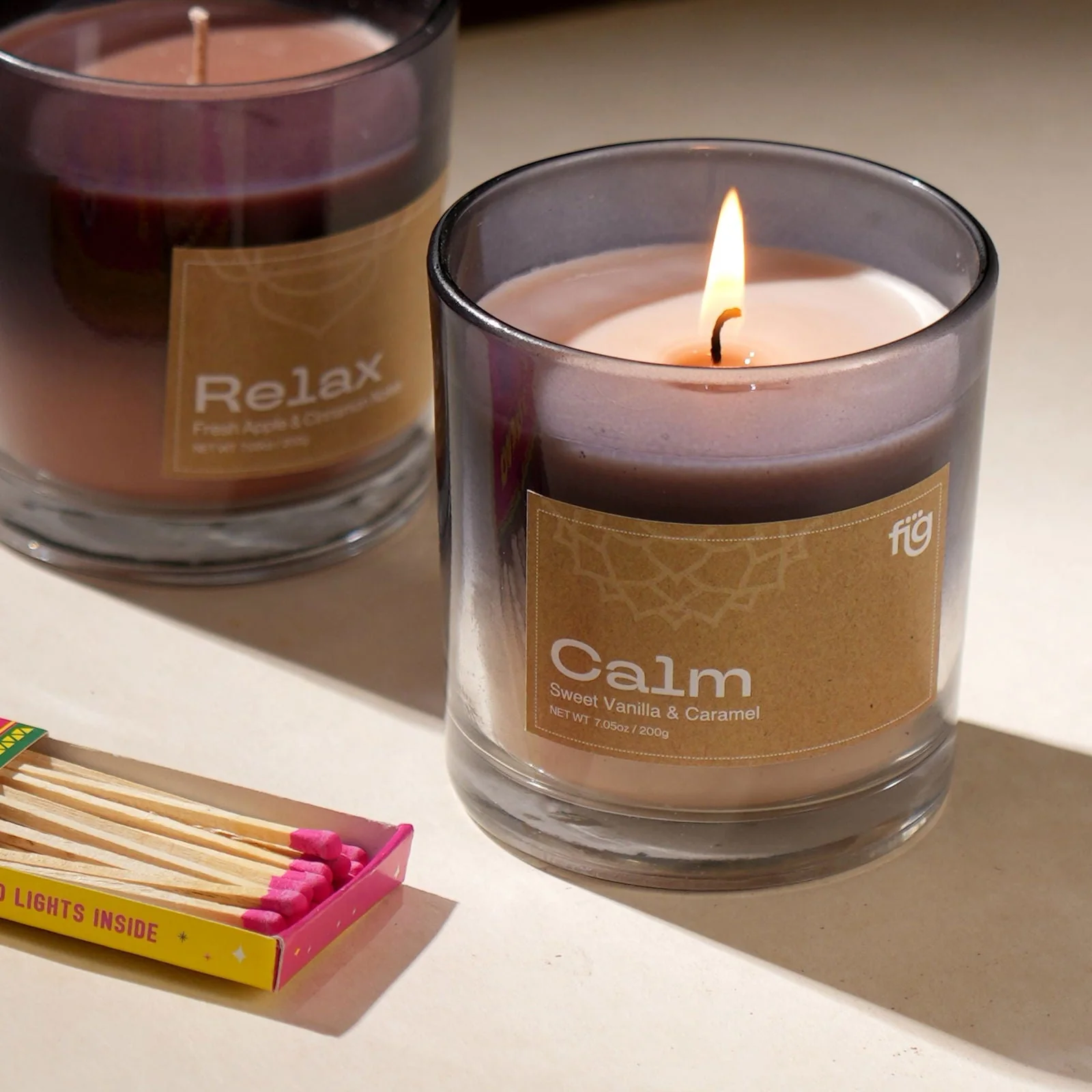 Abc Calm Vanilla & Caramel Vegan Wax - Palm Wax Scented - Image 2