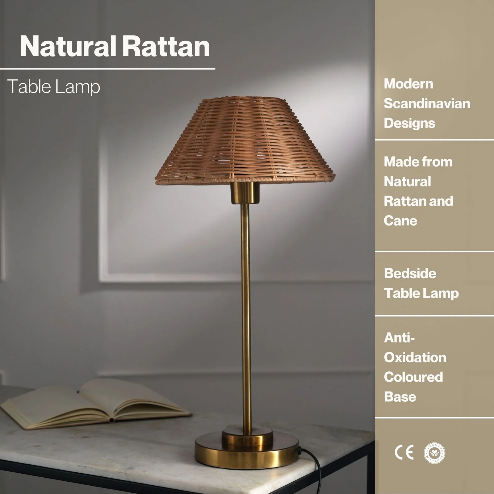 Abc Natural Cane Table Lamp - Image 5