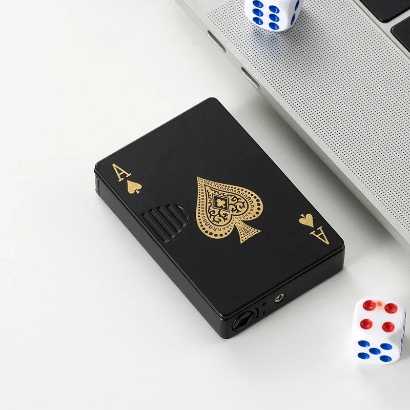 Ace of Spades Jet Lighter Antique Windproof Refillable Pocket Lighter - Image 2