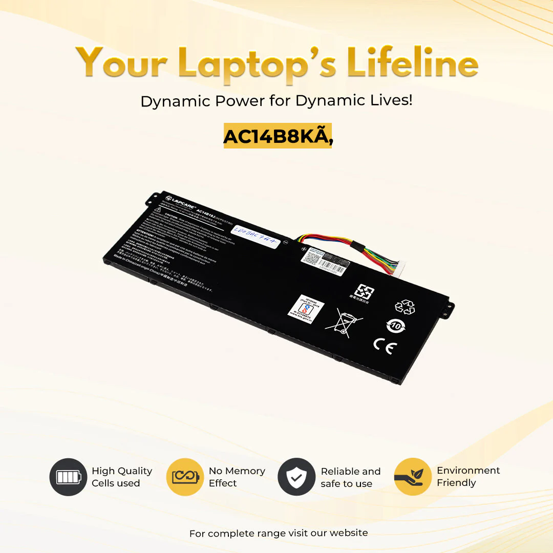 Acer AC14B8K Battery - Image 2