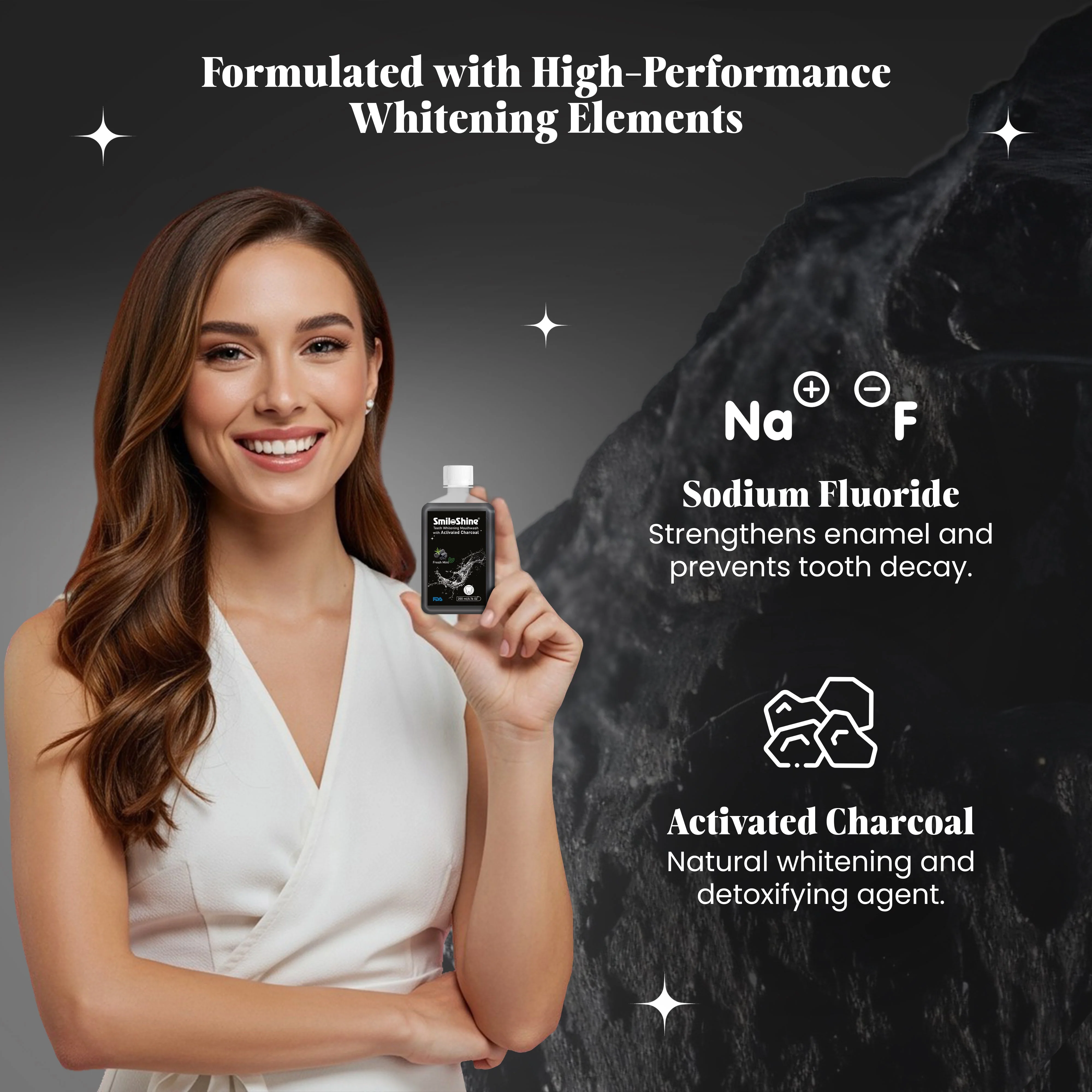 Activated Charcoal Mouthwash - 200ml - Image 4