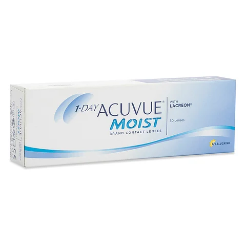 Acuvue 1 Day MOIST Daily Disposable Contact Lenses 30 lens box - Image 2