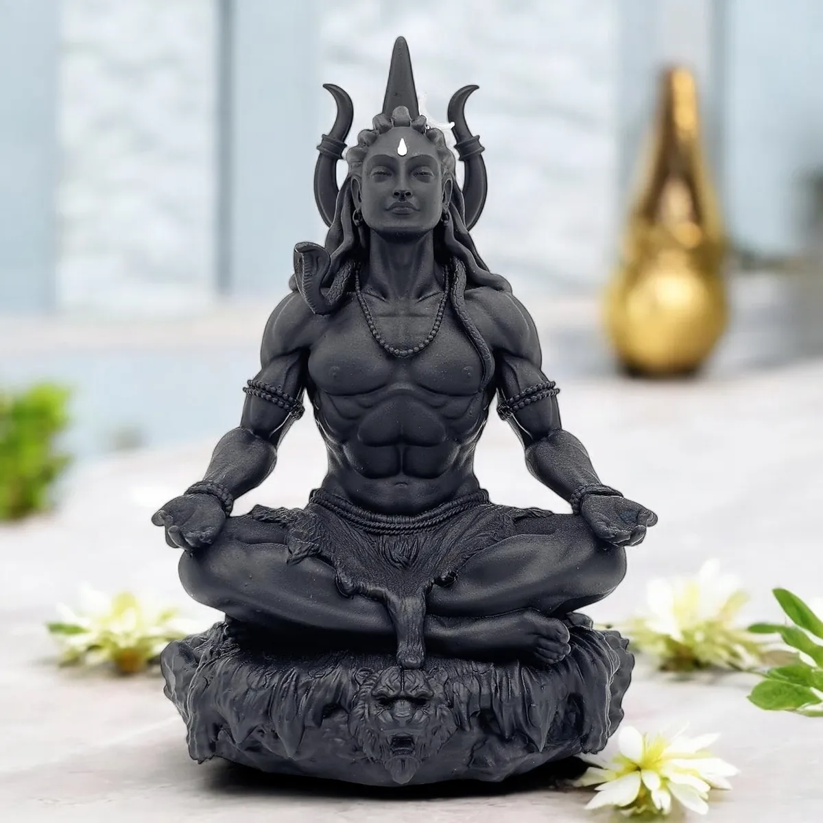 Adiyogi Car Idol – Compact Adiyogi Statue for Dashboard & Home