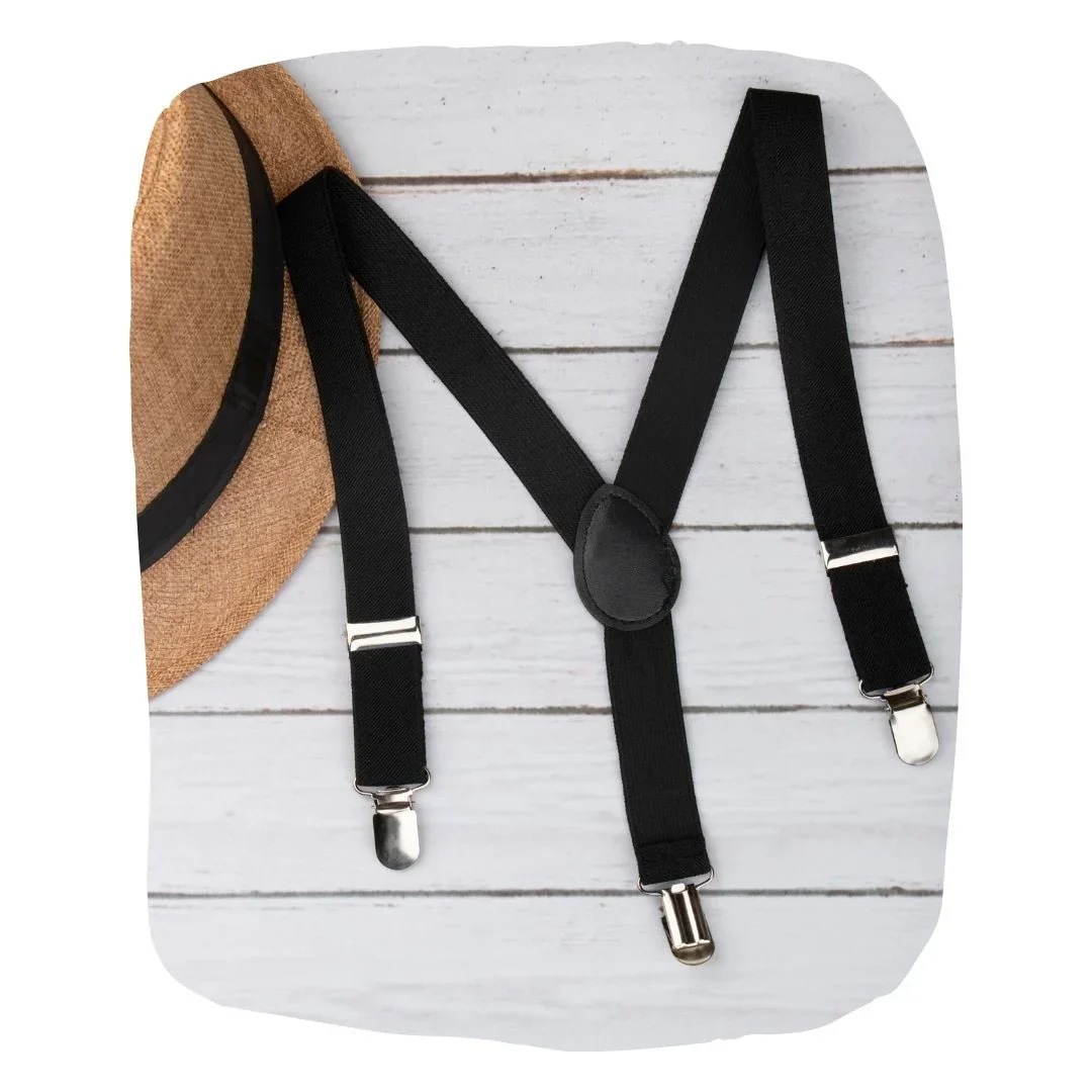 Adjustable Y-Back Suspenders for Boys – Black (Clip-On & Stretchable) - Image 6