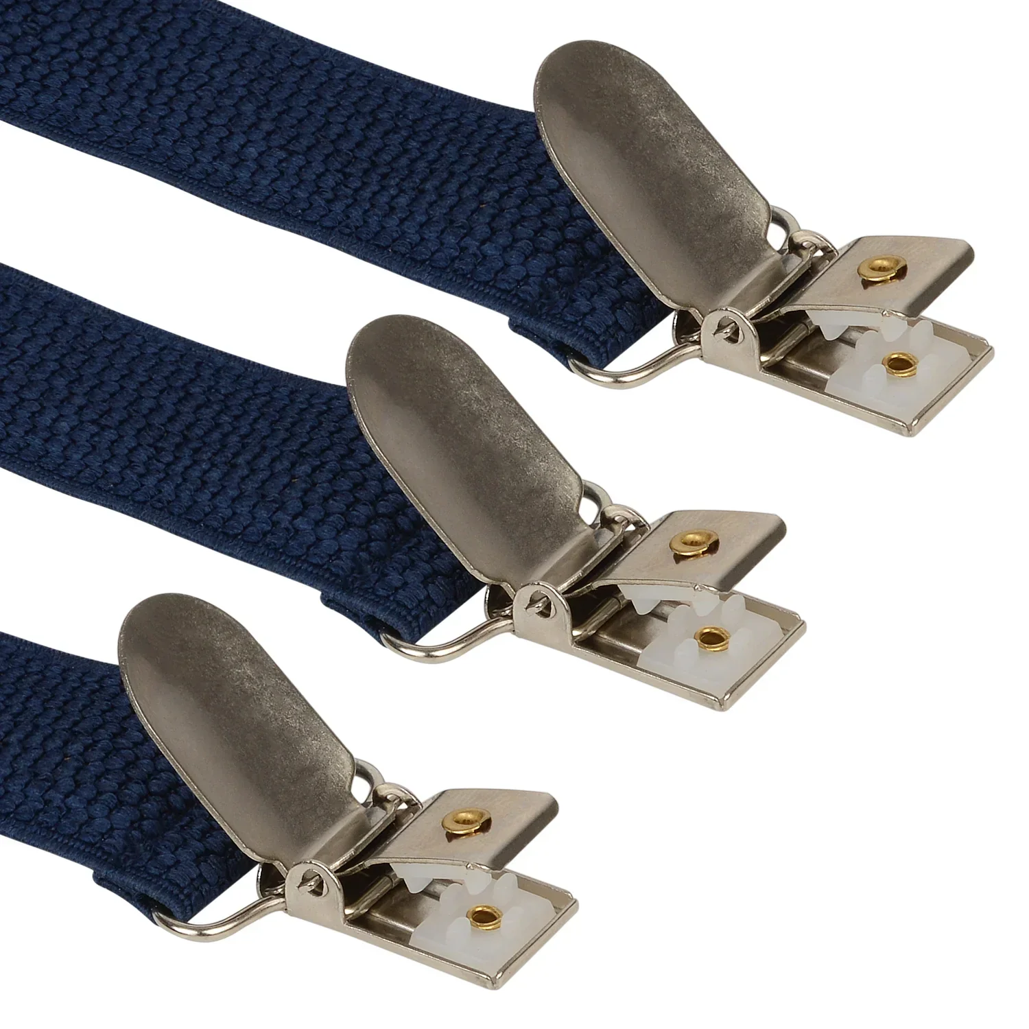 Adjustable Y-Back Suspenders for Boys – Dark Blue (Clip-On & Stretchable) [AKA032] - Image 4