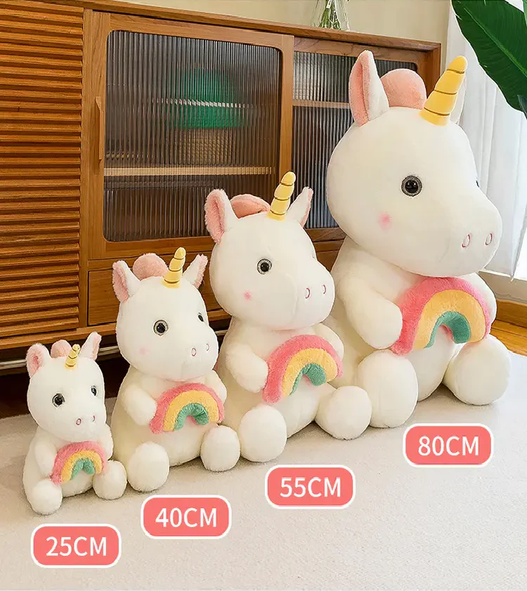 Adorable Rainbow Unicorn Plushie - Image 3