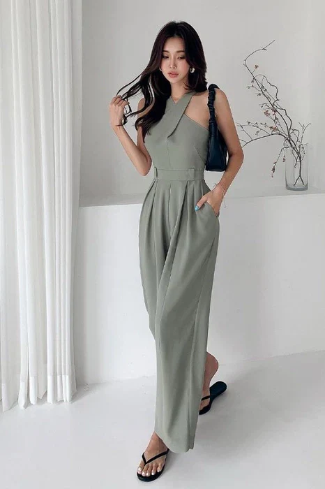 Adriana Pleated Jumpsuit - Image 4
