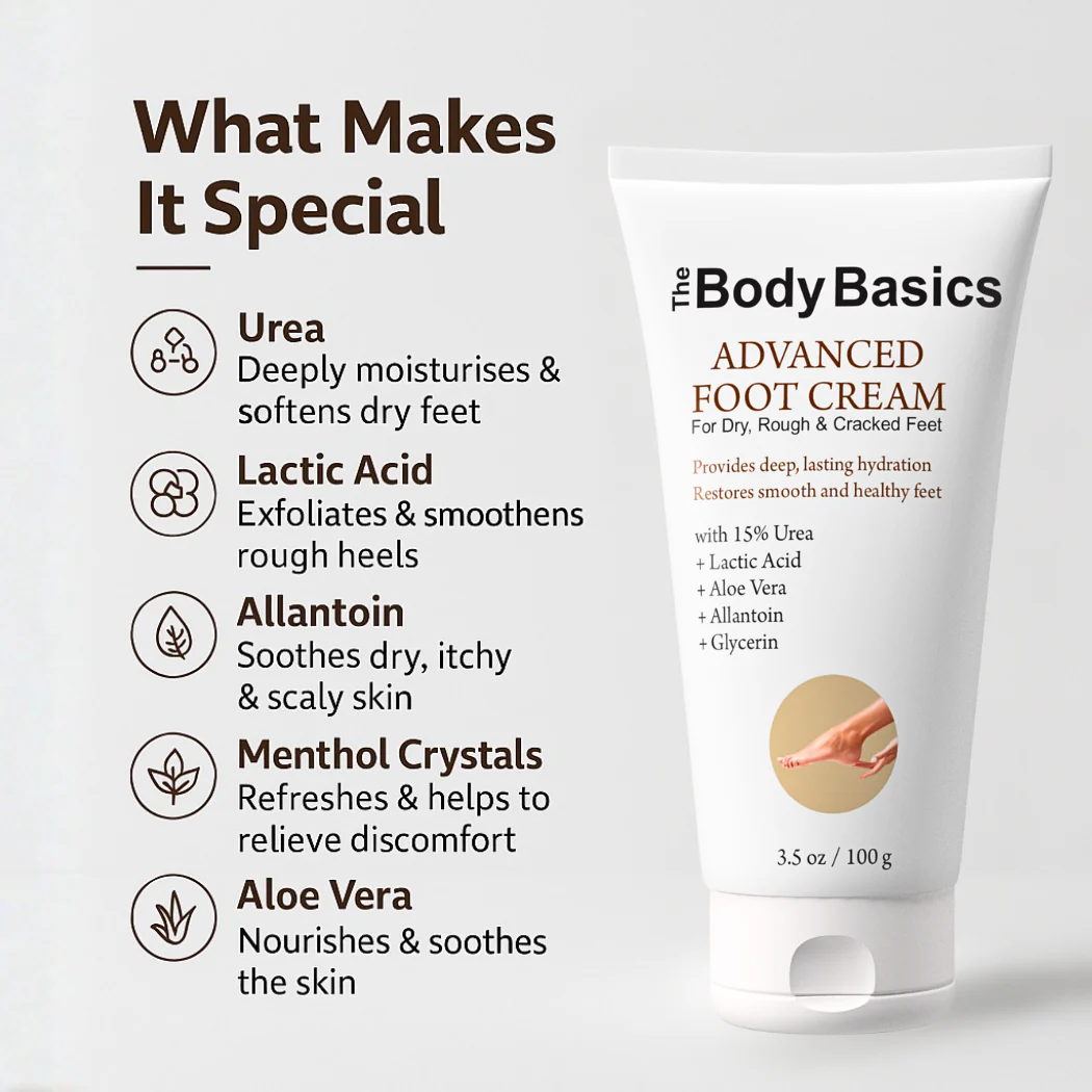 Advanced Foot Cream For Dry, Rough & Cracked Feet - 100g - Image 2
