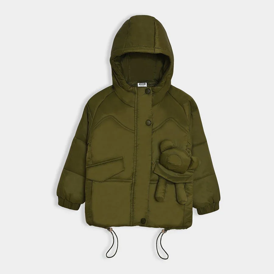 Adventure Woven Solid Olive Jacket - Image 4
