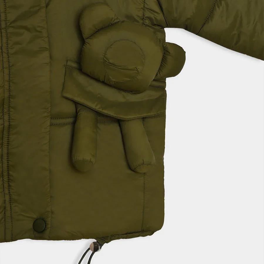 Adventure Woven Solid Olive Jacket - Image 7