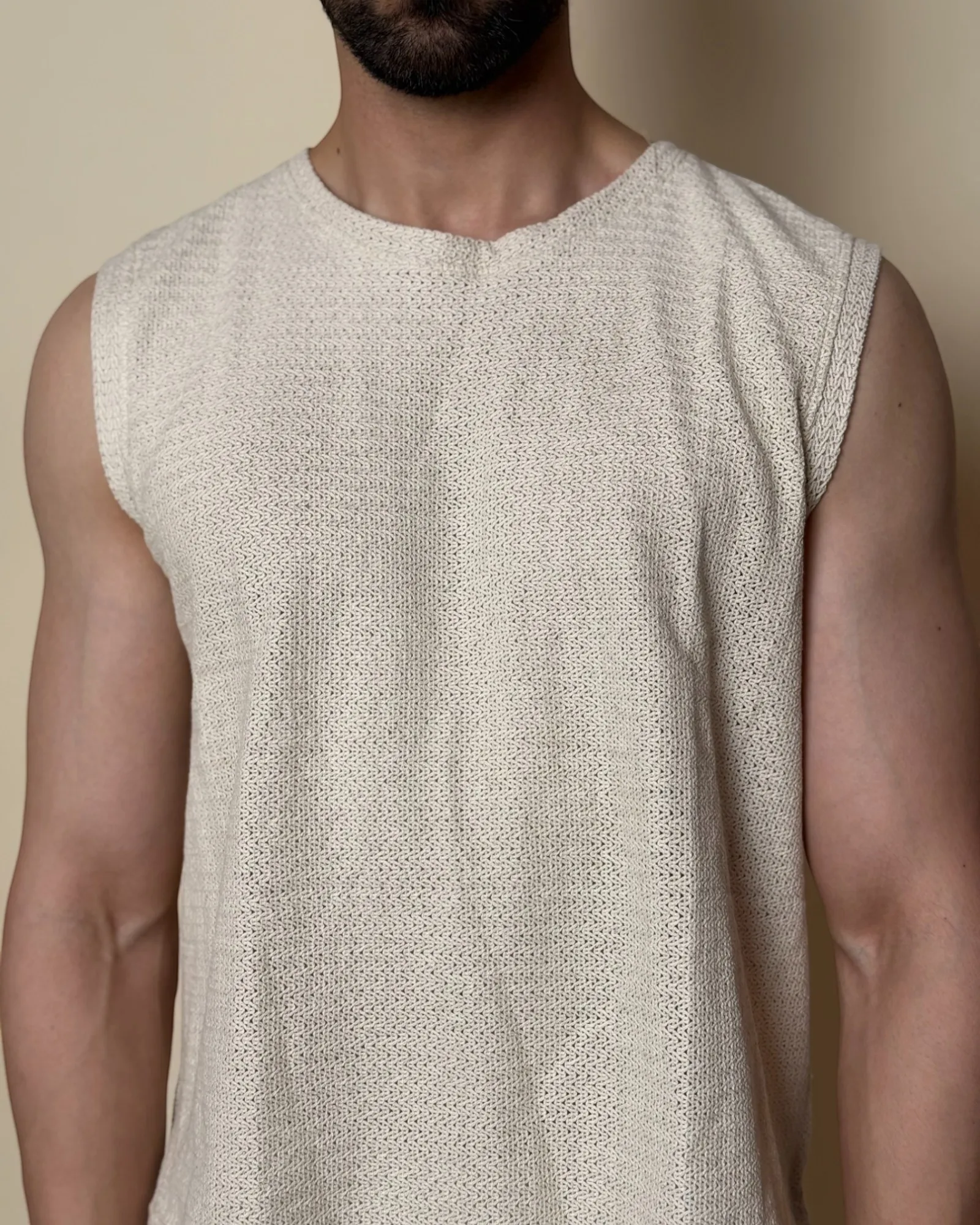 Aegis Knit Tank /Ivory Cream - Image 8
