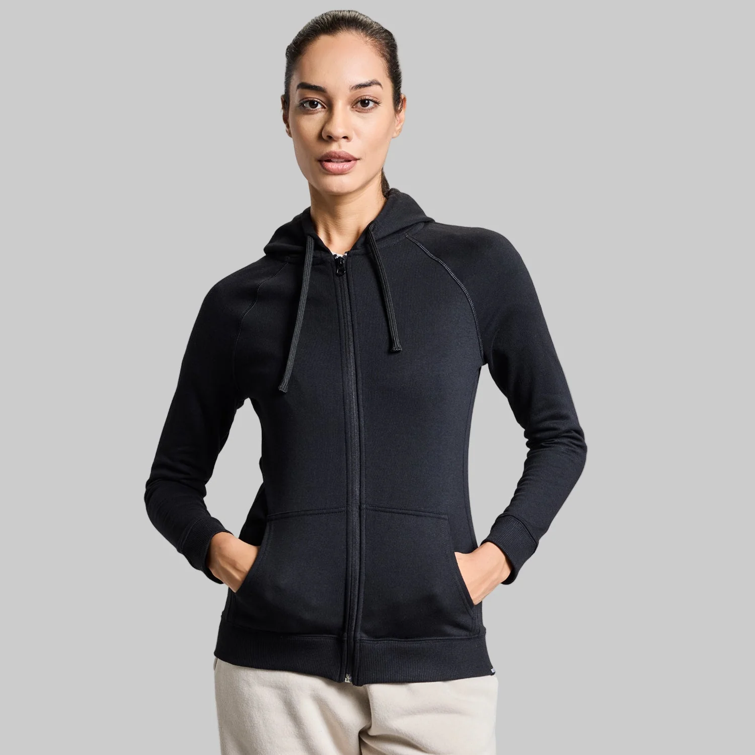 AeroFleece Womens Full Zipper Jacket - Black - Image 21