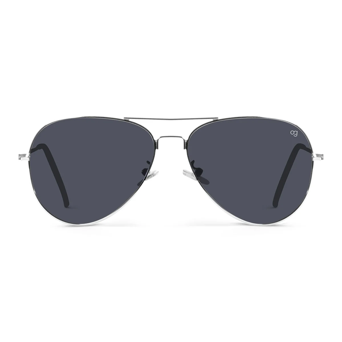 AfterFlash Silver Aviator Polarized Sunglasses - Image 3