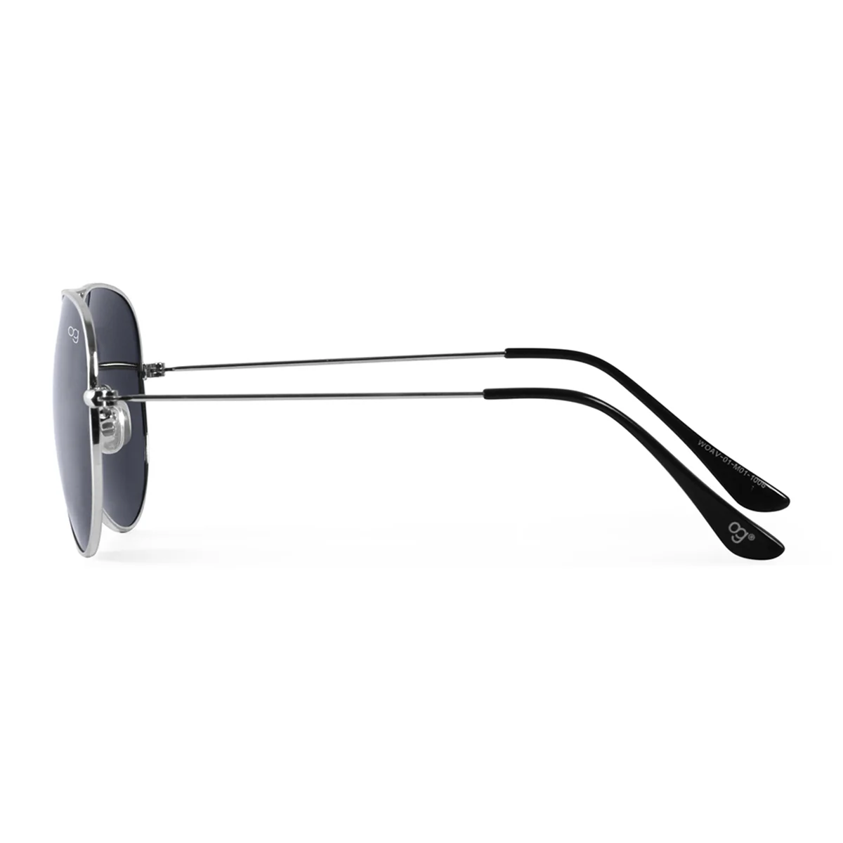 AfterFlash Silver Aviator Polarized Sunglasses - Image 5