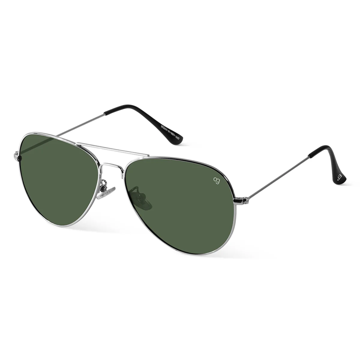 AfterFlash Silver Aviator Polarized Sunglasses - Image 9