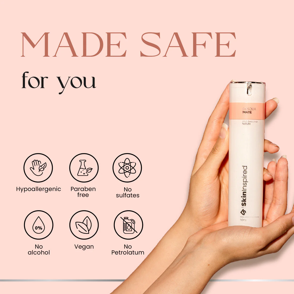 Aha Bha Pha Desqua Mate Face Serum | Salicylic Acid + Lactic Acid | Exfoliating Chemical Peel | Lasts 6 Months - Image 7
