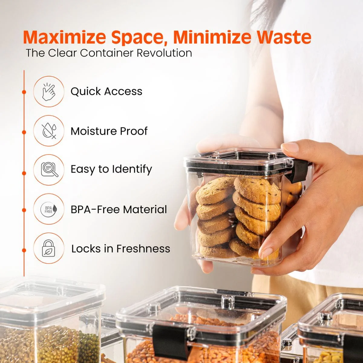 Air-Tight Kitchen Storage Containers - Image 3
