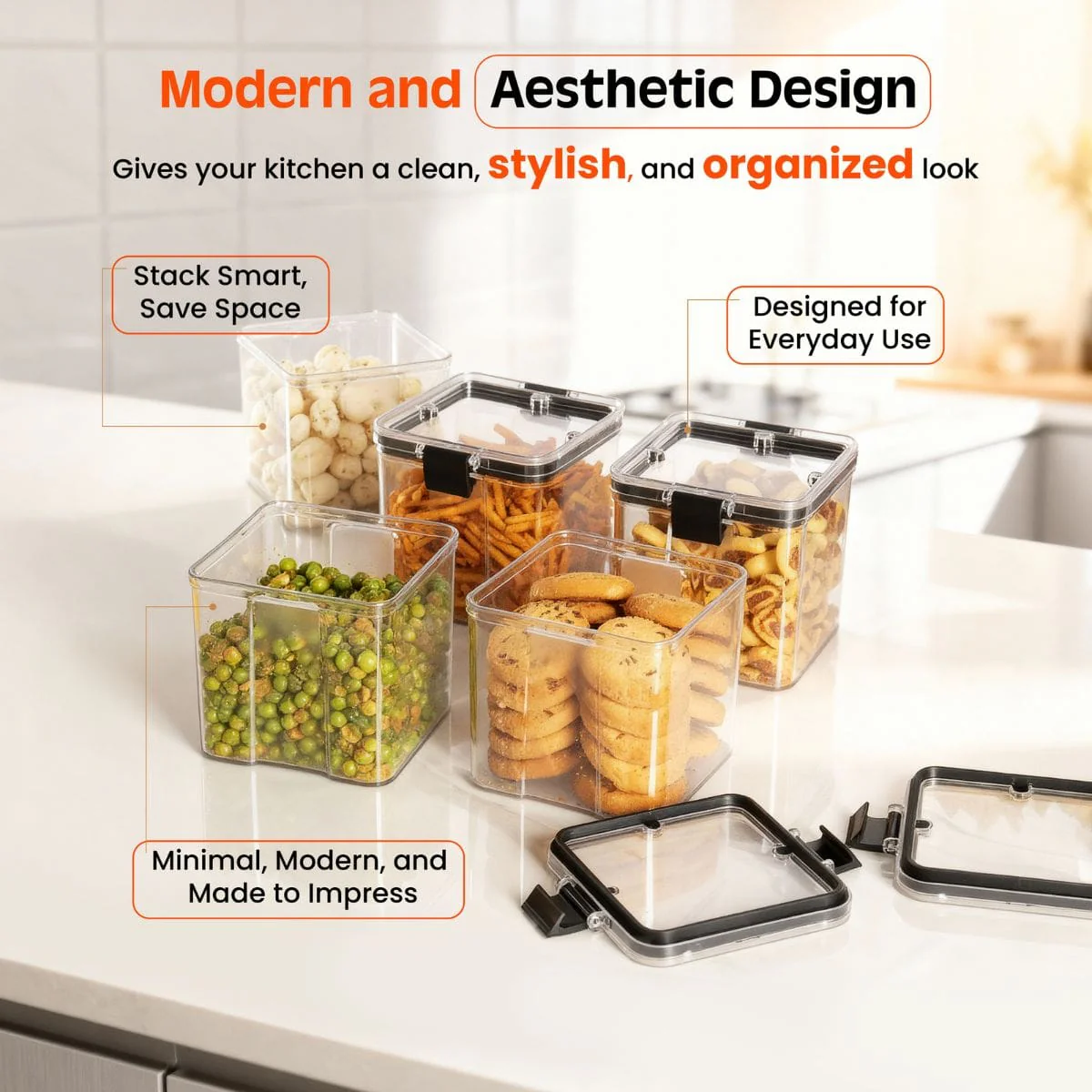 Air-Tight Kitchen Storage Containers - Image 5