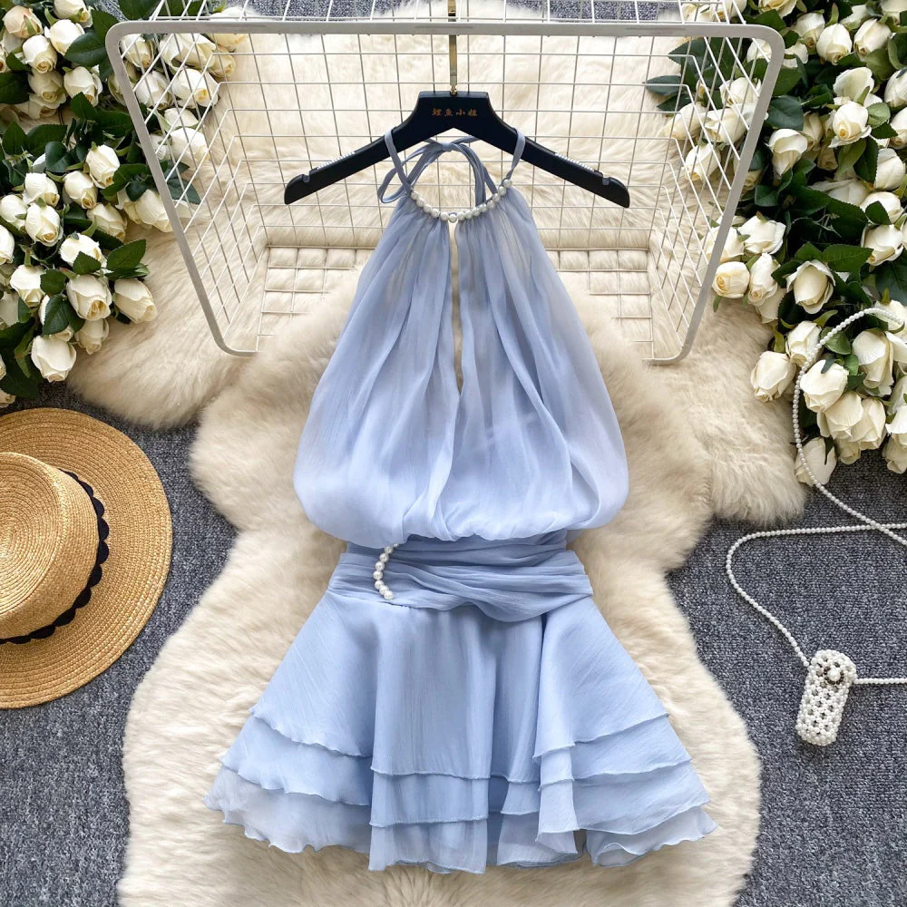 Aisha Halter Ruffle Dress - Image 5