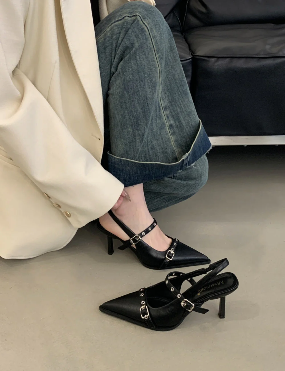 Alaia Buckled Pumps- SL - Image 2
