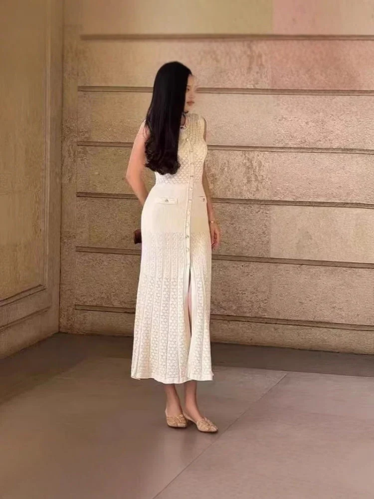 Alexandra Sandro Knit Midi Dress - Image 3