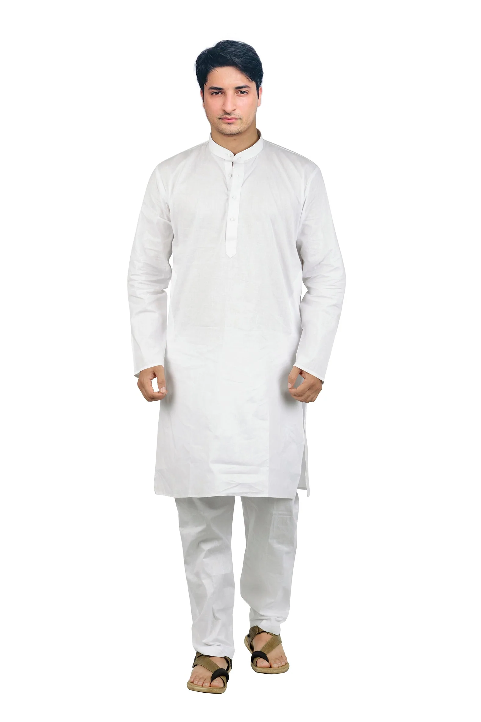 Alighari Pure Cotton Kurta in White
