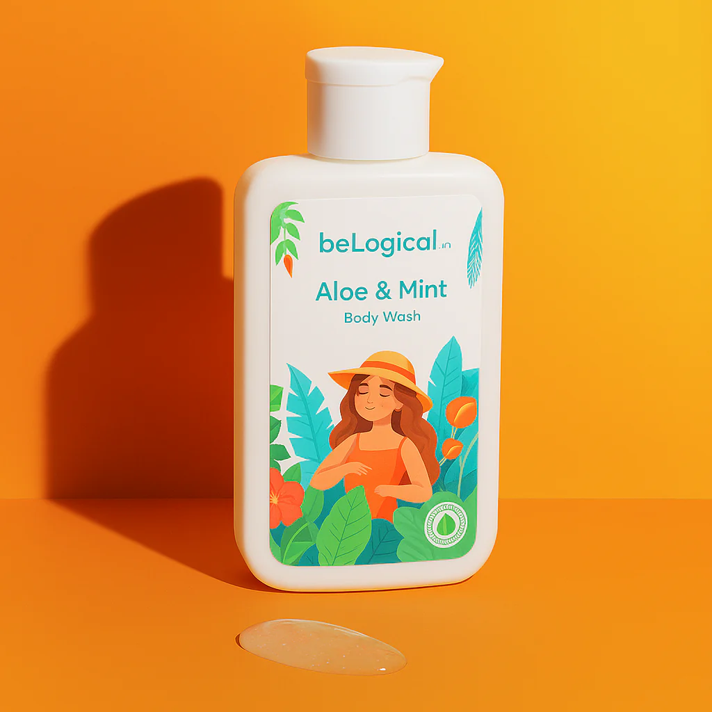 Aloe Mint Body Wash | Aloevera Menthol | Daily use body wash | Moisturizing | 225ml